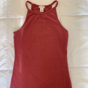 Pink halter top